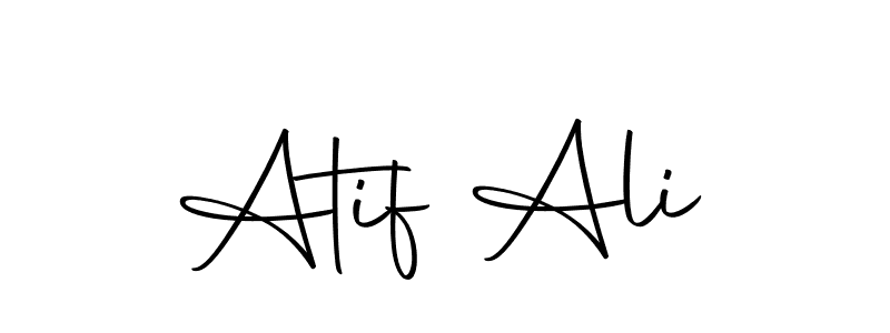 How to make Atif Ali name signature. Use Autography-DOLnW style for creating short signs online. This is the latest handwritten sign. Atif Ali signature style 10 images and pictures png