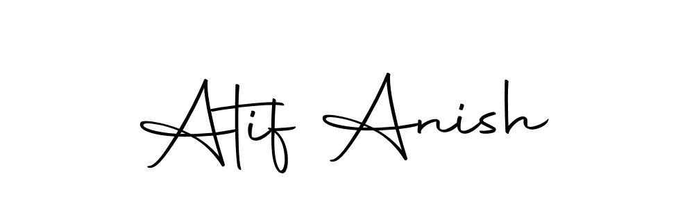 The best way (Autography-DOLnW) to make a short signature is to pick only two or three words in your name. The name Atif Anish include a total of six letters. For converting this name. Atif Anish signature style 10 images and pictures png
