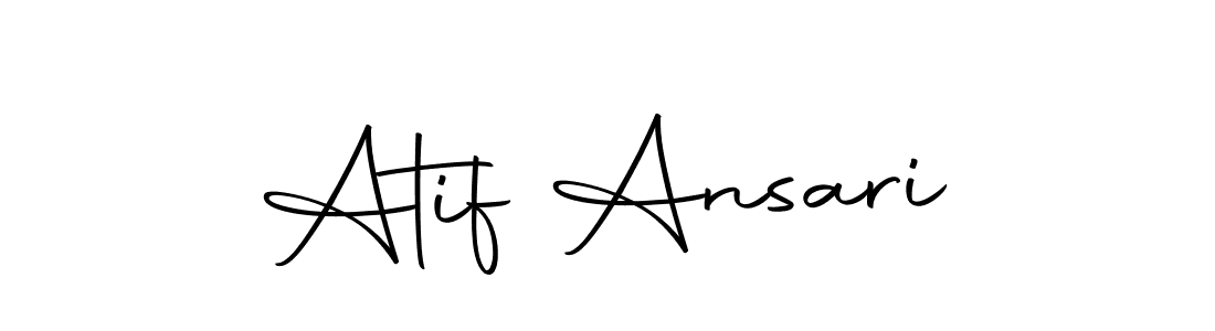 Create a beautiful signature design for name Atif Ansari. With this signature (Autography-DOLnW) fonts, you can make a handwritten signature for free. Atif Ansari signature style 10 images and pictures png