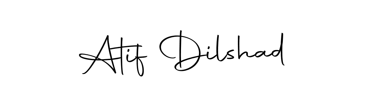 You can use this online signature creator to create a handwritten signature for the name Atif Dilshad. This is the best online autograph maker. Atif Dilshad signature style 10 images and pictures png