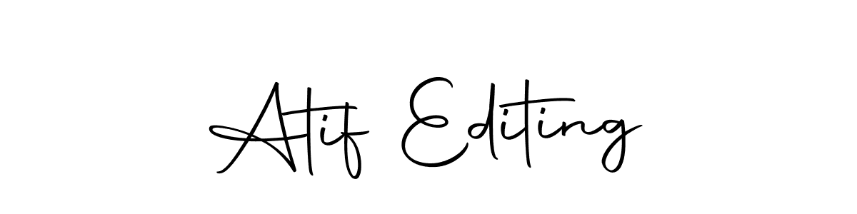 You should practise on your own different ways (Autography-DOLnW) to write your name (Atif Editing) in signature. don't let someone else do it for you. Atif Editing signature style 10 images and pictures png
