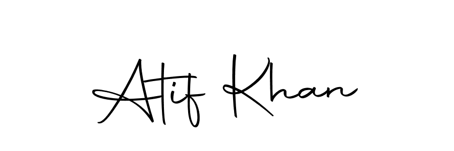 Make a beautiful signature design for name Atif Khan. With this signature (Autography-DOLnW) style, you can create a handwritten signature for free. Atif Khan signature style 10 images and pictures png