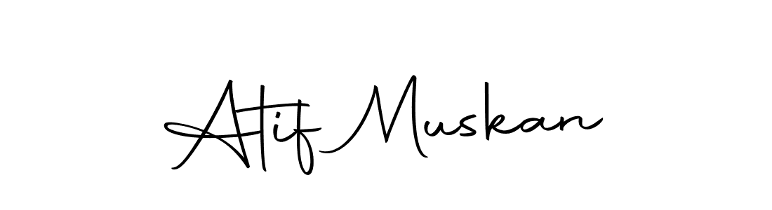 Design your own signature with our free online signature maker. With this signature software, you can create a handwritten (Autography-DOLnW) signature for name Atif Muskan. Atif Muskan signature style 10 images and pictures png