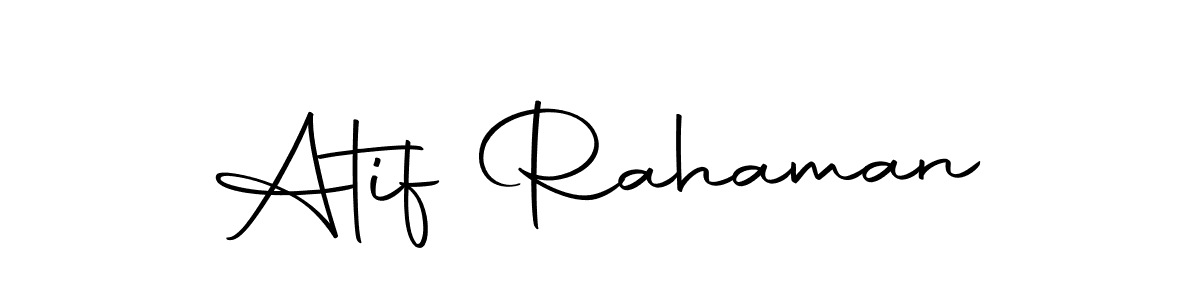 Make a beautiful signature design for name Atif Rahaman. Use this online signature maker to create a handwritten signature for free. Atif Rahaman signature style 10 images and pictures png