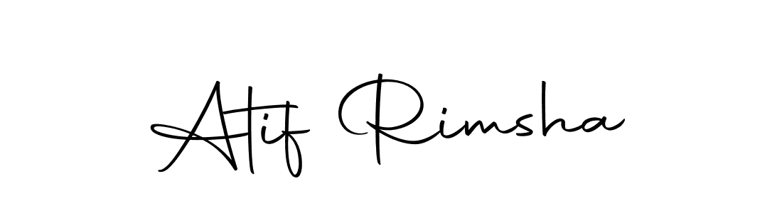 Make a beautiful signature design for name Atif Rimsha. With this signature (Autography-DOLnW) style, you can create a handwritten signature for free. Atif Rimsha signature style 10 images and pictures png