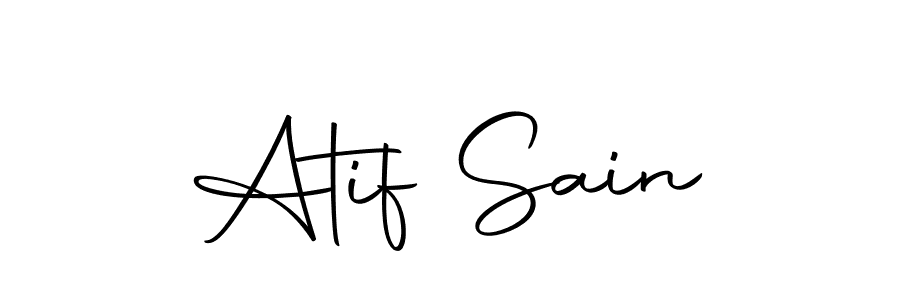Atif Sain stylish signature style. Best Handwritten Sign (Autography-DOLnW) for my name. Handwritten Signature Collection Ideas for my name Atif Sain. Atif Sain signature style 10 images and pictures png