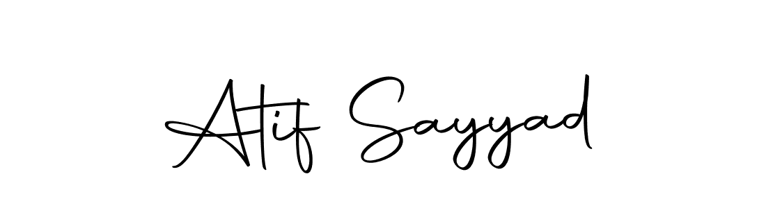 Make a beautiful signature design for name Atif Sayyad. Use this online signature maker to create a handwritten signature for free. Atif Sayyad signature style 10 images and pictures png