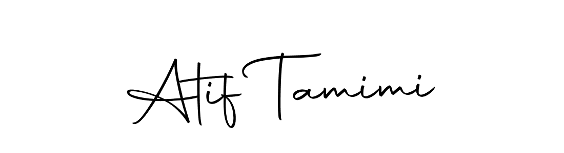 Create a beautiful signature design for name Atif Tamimi. With this signature (Autography-DOLnW) fonts, you can make a handwritten signature for free. Atif Tamimi signature style 10 images and pictures png