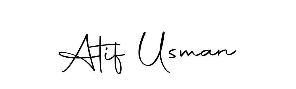 Make a beautiful signature design for name Atif Usman. With this signature (Autography-DOLnW) style, you can create a handwritten signature for free. Atif Usman signature style 10 images and pictures png