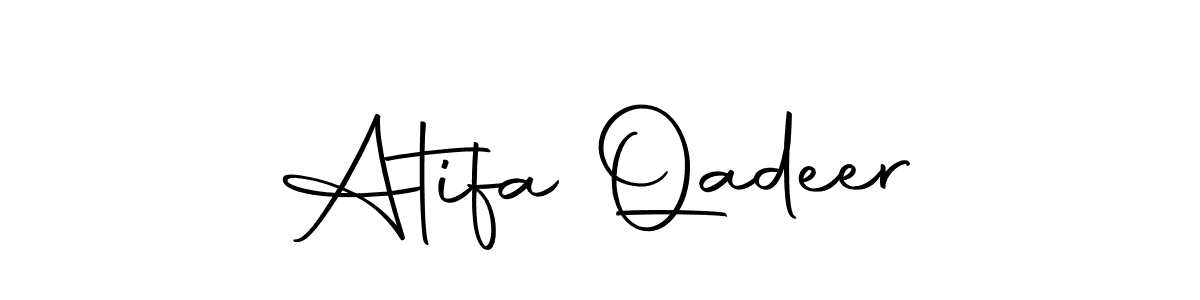 Check out images of Autograph of Atifa Qadeer name. Actor Atifa Qadeer Signature Style. Autography-DOLnW is a professional sign style online. Atifa Qadeer signature style 10 images and pictures png