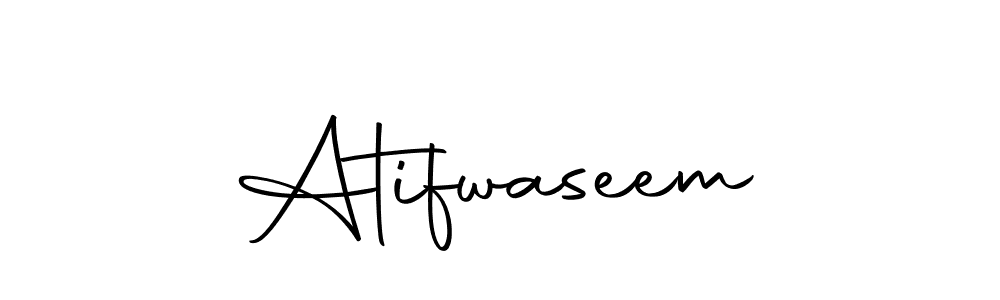 Create a beautiful signature design for name Atifwaseem. With this signature (Autography-DOLnW) fonts, you can make a handwritten signature for free. Atifwaseem signature style 10 images and pictures png