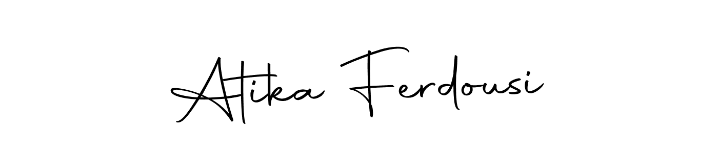 You should practise on your own different ways (Autography-DOLnW) to write your name (Atika Ferdousi) in signature. don't let someone else do it for you. Atika Ferdousi signature style 10 images and pictures png