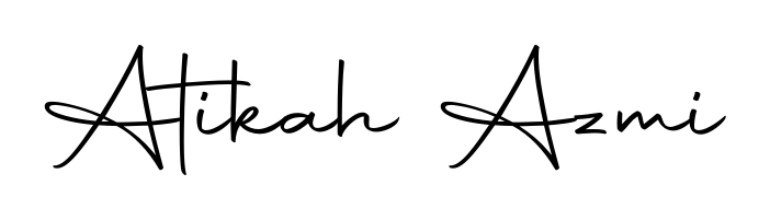 Discover the perfect balance of readability and style for Atikah Azmi with Autography-DOLnW font. Create your dream signature today. Atikah Azmi signature style 10 images and pictures png