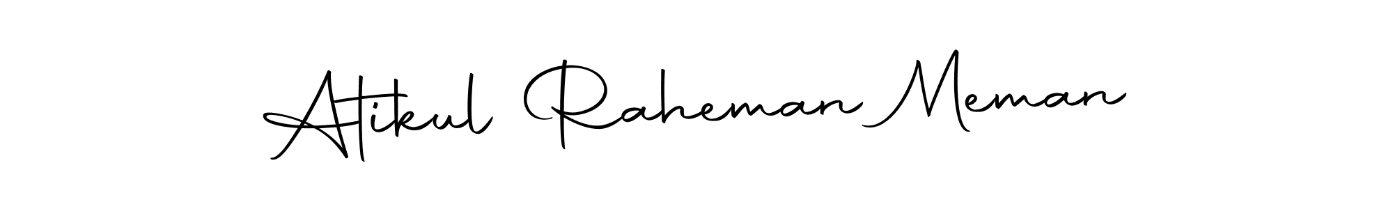 How to make Atikul Raheman Meman signature? Autography-DOLnW is a professional autograph style. Create handwritten signature for Atikul Raheman Meman name. Atikul Raheman Meman signature style 10 images and pictures png