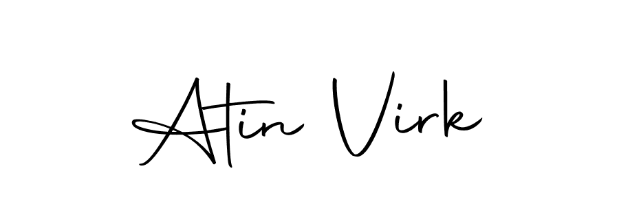 The best way (Autography-DOLnW) to make a short signature is to pick only two or three words in your name. The name Atin Virk include a total of six letters. For converting this name. Atin Virk signature style 10 images and pictures png