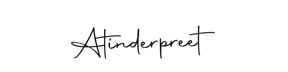 Make a beautiful signature design for name Atinderpreet. With this signature (Autography-DOLnW) style, you can create a handwritten signature for free. Atinderpreet signature style 10 images and pictures png