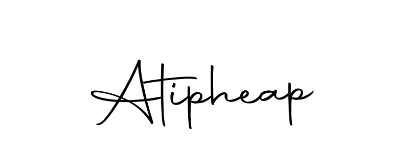 Design your own signature with our free online signature maker. With this signature software, you can create a handwritten (Autography-DOLnW) signature for name Atipheap. Atipheap signature style 10 images and pictures png