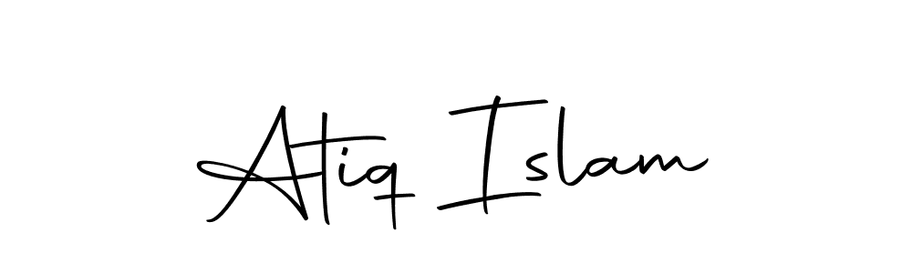 Create a beautiful signature design for name Atiq Islam. With this signature (Autography-DOLnW) fonts, you can make a handwritten signature for free. Atiq Islam signature style 10 images and pictures png