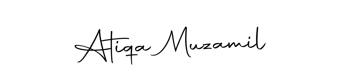 Atiqa Muzamil stylish signature style. Best Handwritten Sign (Autography-DOLnW) for my name. Handwritten Signature Collection Ideas for my name Atiqa Muzamil. Atiqa Muzamil signature style 10 images and pictures png