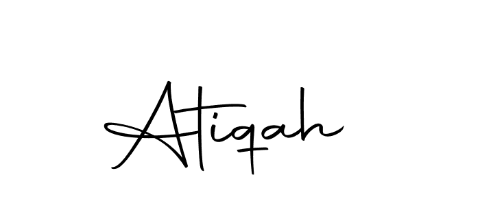 Make a beautiful signature design for name Atiqah . With this signature (Autography-DOLnW) style, you can create a handwritten signature for free. Atiqah  signature style 10 images and pictures png
