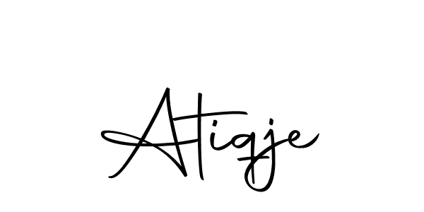 Make a beautiful signature design for name Atiqje. Use this online signature maker to create a handwritten signature for free. Atiqje signature style 10 images and pictures png