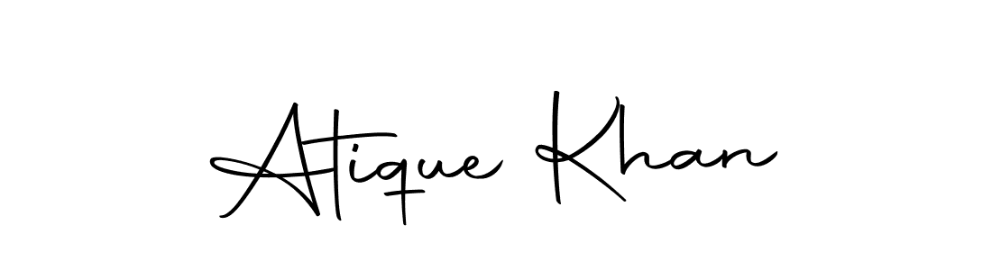 Make a beautiful signature design for name Atique Khan. With this signature (Autography-DOLnW) style, you can create a handwritten signature for free. Atique Khan signature style 10 images and pictures png