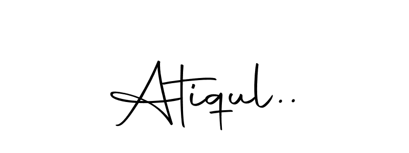 Make a beautiful signature design for name Atiqul... Use this online signature maker to create a handwritten signature for free. Atiqul.. signature style 10 images and pictures png