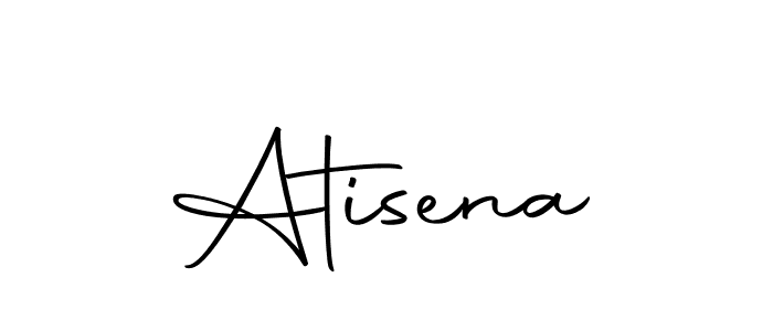 How to make Atisena name signature. Use Autography-DOLnW style for creating short signs online. This is the latest handwritten sign. Atisena signature style 10 images and pictures png