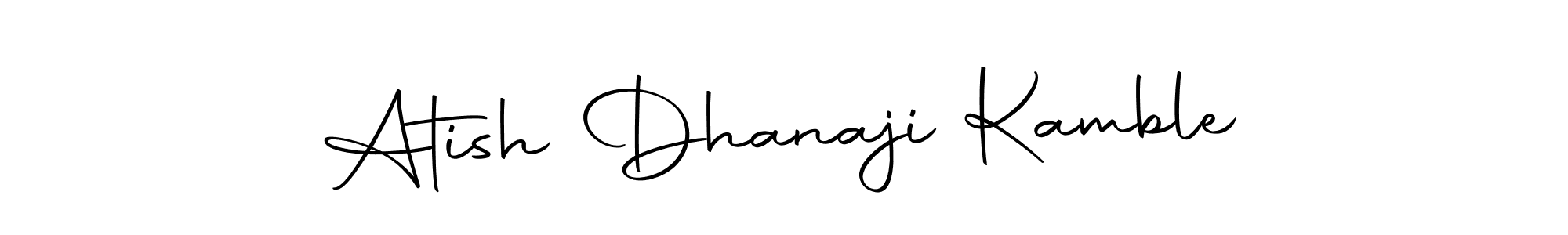 Also we have Atish Dhanaji Kamble name is the best signature style. Create professional handwritten signature collection using Autography-DOLnW autograph style. Atish Dhanaji Kamble signature style 10 images and pictures png