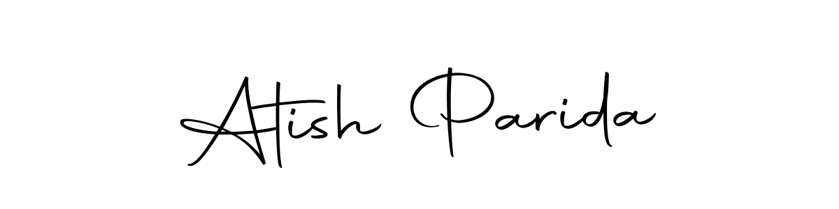 You should practise on your own different ways (Autography-DOLnW) to write your name (Atish Parida) in signature. don't let someone else do it for you. Atish Parida signature style 10 images and pictures png