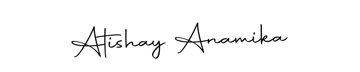 You can use this online signature creator to create a handwritten signature for the name Atishay Anamika. This is the best online autograph maker. Atishay Anamika signature style 10 images and pictures png