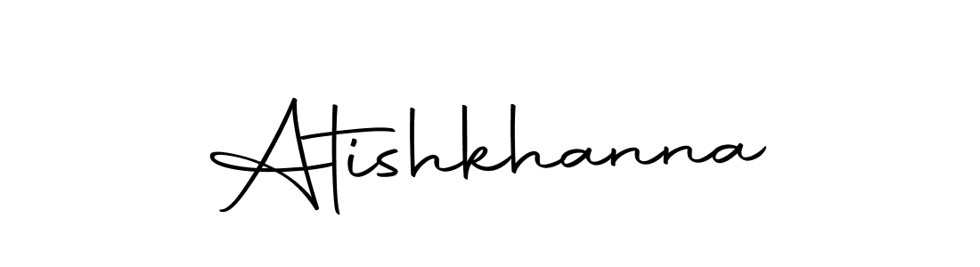 Create a beautiful signature design for name Atishkhanna. With this signature (Autography-DOLnW) fonts, you can make a handwritten signature for free. Atishkhanna signature style 10 images and pictures png