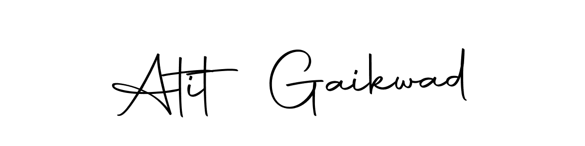 Use a signature maker to create a handwritten signature online. With this signature software, you can design (Autography-DOLnW) your own signature for name Atit Gaikwad. Atit Gaikwad signature style 10 images and pictures png