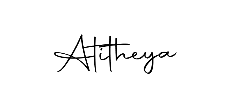 Design your own signature with our free online signature maker. With this signature software, you can create a handwritten (Autography-DOLnW) signature for name Atitheya. Atitheya signature style 10 images and pictures png
