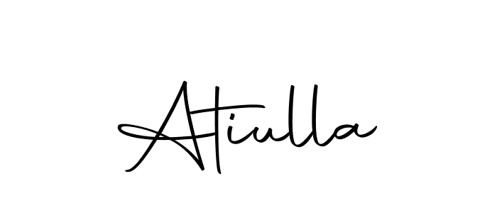 You should practise on your own different ways (Autography-DOLnW) to write your name (Atiulla) in signature. don't let someone else do it for you. Atiulla signature style 10 images and pictures png