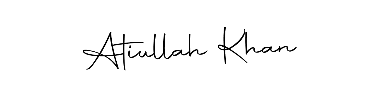 Make a beautiful signature design for name Atiullah Khan. With this signature (Autography-DOLnW) style, you can create a handwritten signature for free. Atiullah Khan signature style 10 images and pictures png