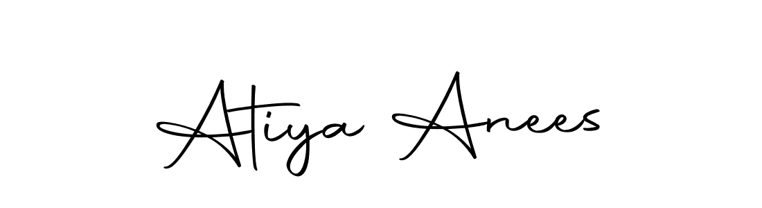 Make a beautiful signature design for name Atiya Anees. Use this online signature maker to create a handwritten signature for free. Atiya Anees signature style 10 images and pictures png