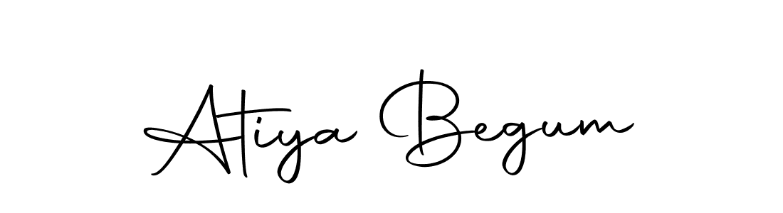 You should practise on your own different ways (Autography-DOLnW) to write your name (Atiya Begum) in signature. don't let someone else do it for you. Atiya Begum signature style 10 images and pictures png