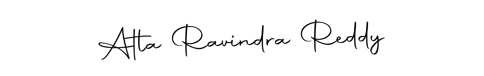 Create a beautiful signature design for name Atla Ravindra Reddy. With this signature (Autography-DOLnW) fonts, you can make a handwritten signature for free. Atla Ravindra Reddy signature style 10 images and pictures png