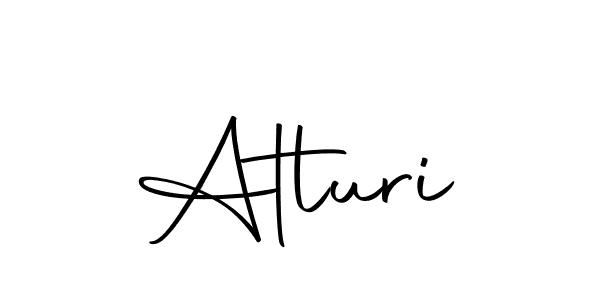 You should practise on your own different ways (Autography-DOLnW) to write your name (Atluri) in signature. don't let someone else do it for you. Atluri signature style 10 images and pictures png