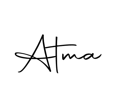 You should practise on your own different ways (Autography-DOLnW) to write your name (Atma) in signature. don't let someone else do it for you. Atma signature style 10 images and pictures png