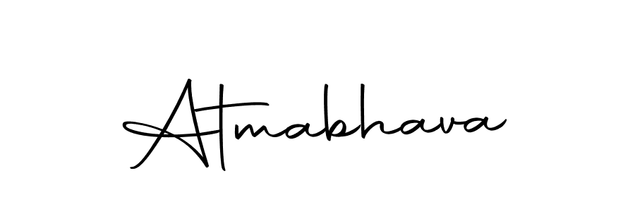 Design your own signature with our free online signature maker. With this signature software, you can create a handwritten (Autography-DOLnW) signature for name Atmabhava. Atmabhava signature style 10 images and pictures png