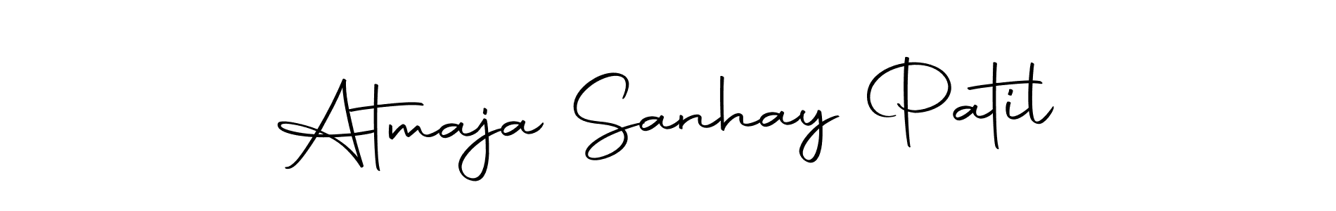 Atmaja Sanhay Patil stylish signature style. Best Handwritten Sign (Autography-DOLnW) for my name. Handwritten Signature Collection Ideas for my name Atmaja Sanhay Patil. Atmaja Sanhay Patil signature style 10 images and pictures png