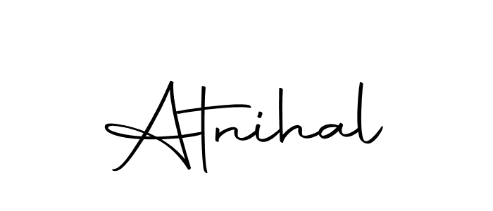 Here are the top 10 professional signature styles for the name Atnihal. These are the best autograph styles you can use for your name. Atnihal signature style 10 images and pictures png