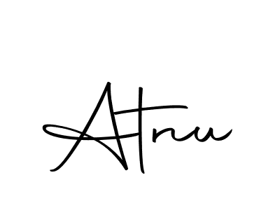 Create a beautiful signature design for name Atnu. With this signature (Autography-DOLnW) fonts, you can make a handwritten signature for free. Atnu signature style 10 images and pictures png