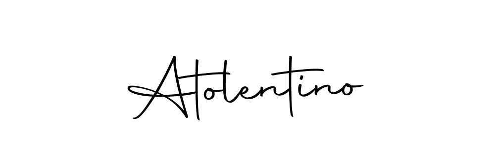 How to make Atolentino signature? Autography-DOLnW is a professional autograph style. Create handwritten signature for Atolentino name. Atolentino signature style 10 images and pictures png