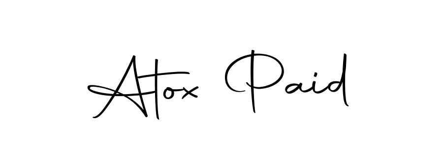 Also we have Atox Paid name is the best signature style. Create professional handwritten signature collection using Autography-DOLnW autograph style. Atox Paid signature style 10 images and pictures png