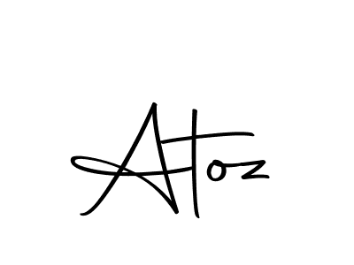 Atoz stylish signature style. Best Handwritten Sign (Autography-DOLnW) for my name. Handwritten Signature Collection Ideas for my name Atoz. Atoz signature style 10 images and pictures png