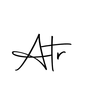 You should practise on your own different ways (Autography-DOLnW) to write your name (Atr) in signature. don't let someone else do it for you. Atr signature style 10 images and pictures png