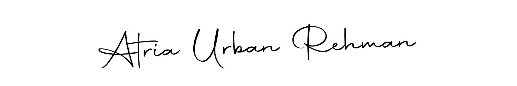 The best way (Autography-DOLnW) to make a short signature is to pick only two or three words in your name. The name Atria Urban Rehman include a total of six letters. For converting this name. Atria Urban Rehman signature style 10 images and pictures png